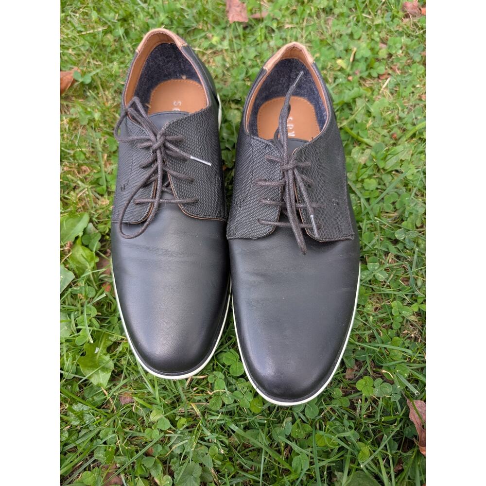 Seven 91 Men's Black Lace Up Oxford Dress‎ Shoes Size 8 Career Special occasion
